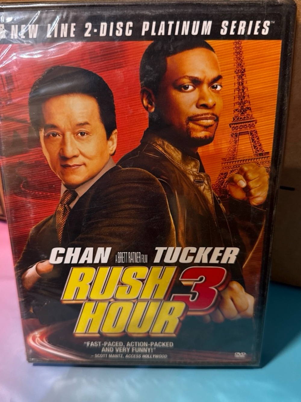 Rush Hour 3 DVD - Action Comedy - Red & Orange Cover